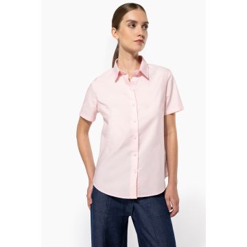 Chemise à broder d'entreprise Oxford Manches Courtes Femme