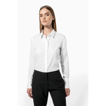 Chemise à broder Manches Longues sans repassage Femme