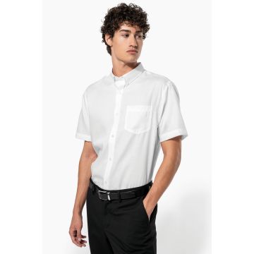 Chemise à broder Manches Courtes sans repassage