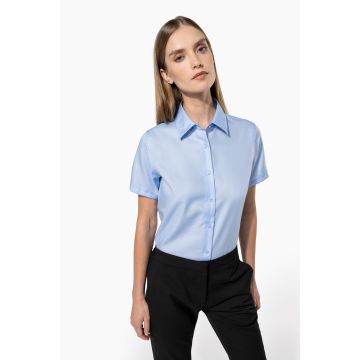 Chemise à broder Manches Courtes sans repassage Femme