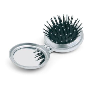 Brosse/miroir pliable