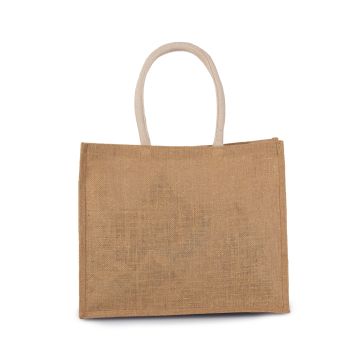 Sac shopping publicitaire en jute en 17 couleurs