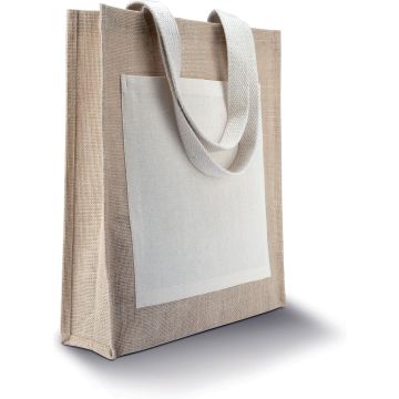 Sac shopping à marquer toile de jute Kimood