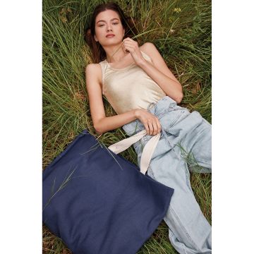 Grand Sac Publicitaire de Shopping Fourre-Tout Esprit Rustique 72 x 15 x 48 cm en 410gr/²