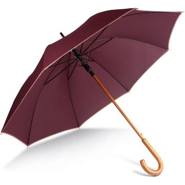 Parapluie publicitaire mât en bois