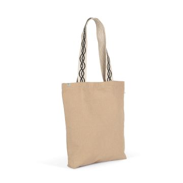 sac publicitaire shopping recyclé à fond plat 38 x 42 cm en 285 g/m²