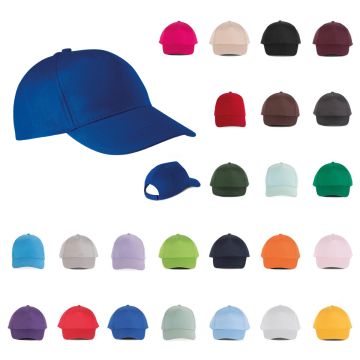 Casquette Publicitaire floquée en Coton 5 Panneaux