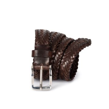 Ceinture Tressée en Cuir
