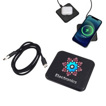 Chargeur cadeau client rapide sans fil Xoopar Iné - Cuir recyclé 15W