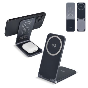 Chargeur cadeau client sans fil 2 en 1 compatible avec MagSafe - Xoopar Zero