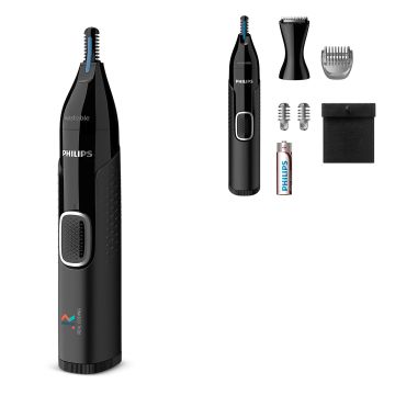 Philips Tondeuse nez, oreilles et sourcils avec 5 accessoires