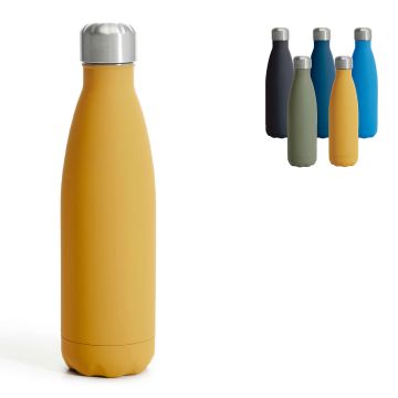 Bouteille Publicitaire en acier caoutchouc 500 ml