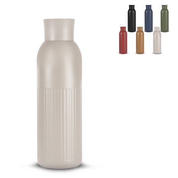 Bouteille en acier avec bouchon poussoir (recyclé) 500 ml