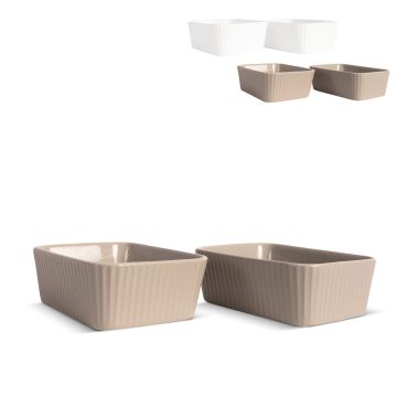 Plat à quatre Flora mini 2-pièces