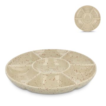 Assiette ronde en céramique Ditte 26 cm