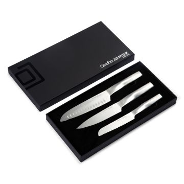 Set de 3 couteaux de cuisine en acier 