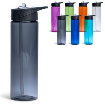 Bouteille Publicitaire d'eau avec paille 700 ml