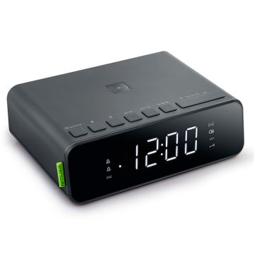 Radio-réveil FM double Chargeur cadeau client de téléphone sans fil 5W
