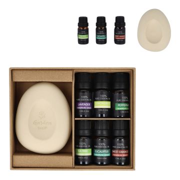 Coffret Aroma Pebble avec 6 huiles essentielles