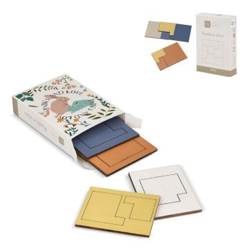 Boîte d’allumettes en bois think iq puzzle