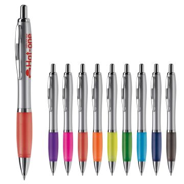 Stylo Publicitaire Hawai argent