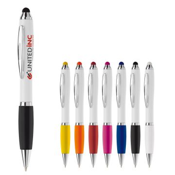 Stylo stylet Goodie Hawai blanc