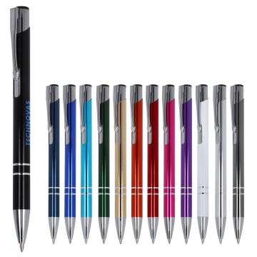 Stylo publicitaire Alicante brillant, encre bleue