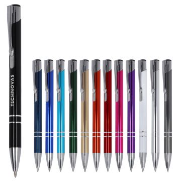 Stylo publicitaire Alicante brillant, encre noire