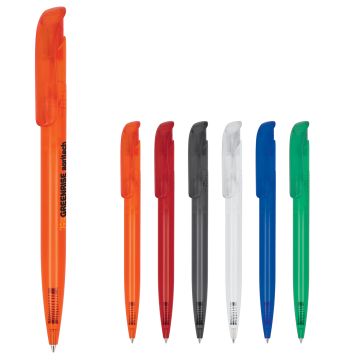 Stylo à bille publicitaire Atlas transparent