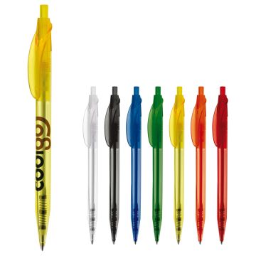 Stylo bille Cosmo Transparent clip courbé personnalisable