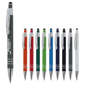 Stylo à bille Publicitaire Athènes Métal caoutchouté