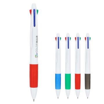 Stylo publicitaire 4 couleurs avec grip