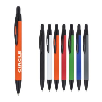 Stylo à bille publicitaire Alaska softtouch avec stylet R-AL
