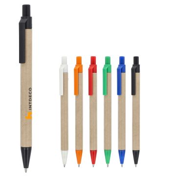 Stylo à bille publicitaire en papier