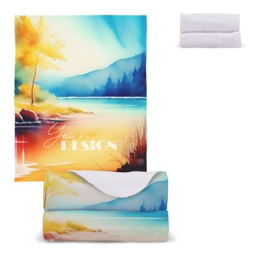 Couverture polaire OEKO-TEX® sublimation 120 x 150 cm 190 g/m²