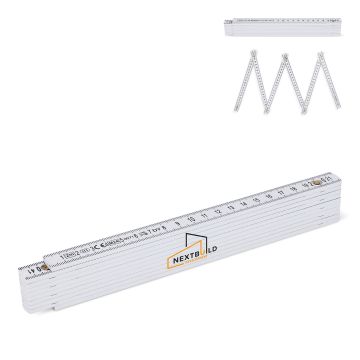 Règle publicitaire pliable calibrée 2m