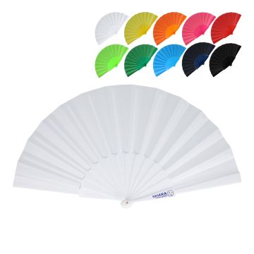 Éventail à main plastique & polyester