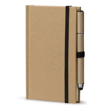 Carnet en carton A6 + Stylo publicitaire LT87949