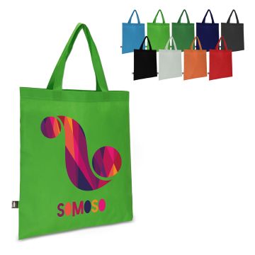 Sac publicitaire de transport non tissé poignées courtes 38 x 42cm 75g/m²
