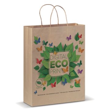 Sac Publicitaire en papier kraft 100 g/m² - 32 x 12 x 41 cm