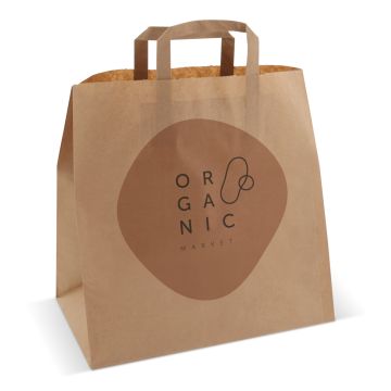 Sac publicitaire en papier 70g/m² 32x21x33cm