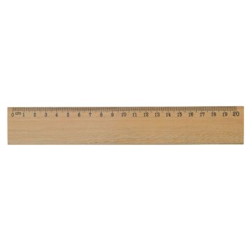 Règle publicitaire en bois 20cm