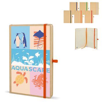 Carnet de notes publicitaire papier Kraft A5