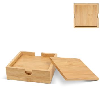 Set de sous-verres en bambou (4 pièces)