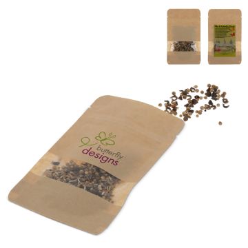 Sachets publicitaire de graines de fleurs d’abeilles et de papillons 4 grammes