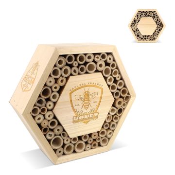 Ruche en bois FSC hexagonal