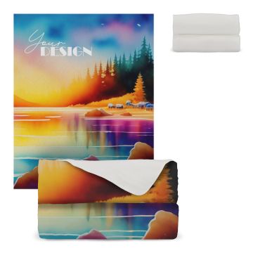 Couverture en polaire avec sublimation 120 x 150 cm 250 g/m²