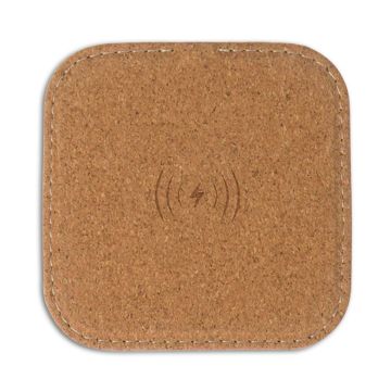 Chargeur cadeau client sans fil en liège carré 5W