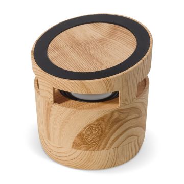 Enceinte goodies 3W et Chargeur cadeau client sans fil 5W en bois