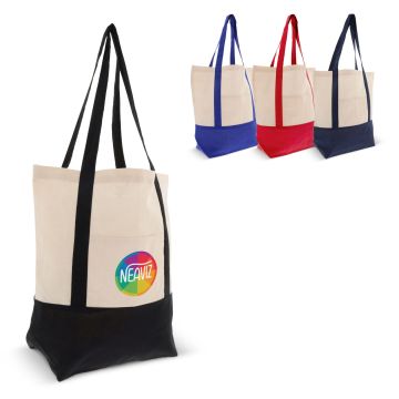 Sac à provisions Publicitaire en coton OEKO-TEX 40 x 10 x 35 cm en 140 g/m²
